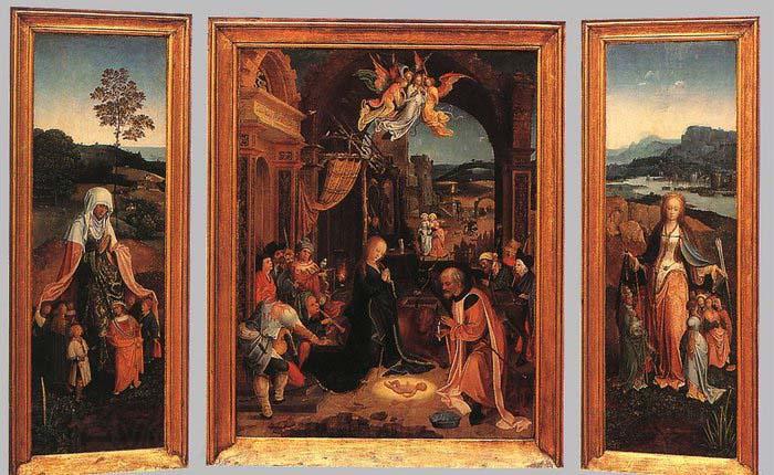 BEER, Jan de Triptych Germany oil painting art